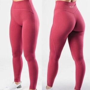 Alphalete XS Pink Surface Elevation High Rise Leggings